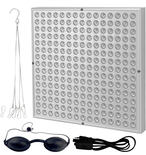 Home Tanning Lamp,Face and Body Sunlamp with Hanging Ring Hook and Blindfold,460nm Full Blue Therapy Lamp LED Skin Tanning Light with 225pcs LEDs 15W,Eye Protection Self Tanning Machine for Face,Body