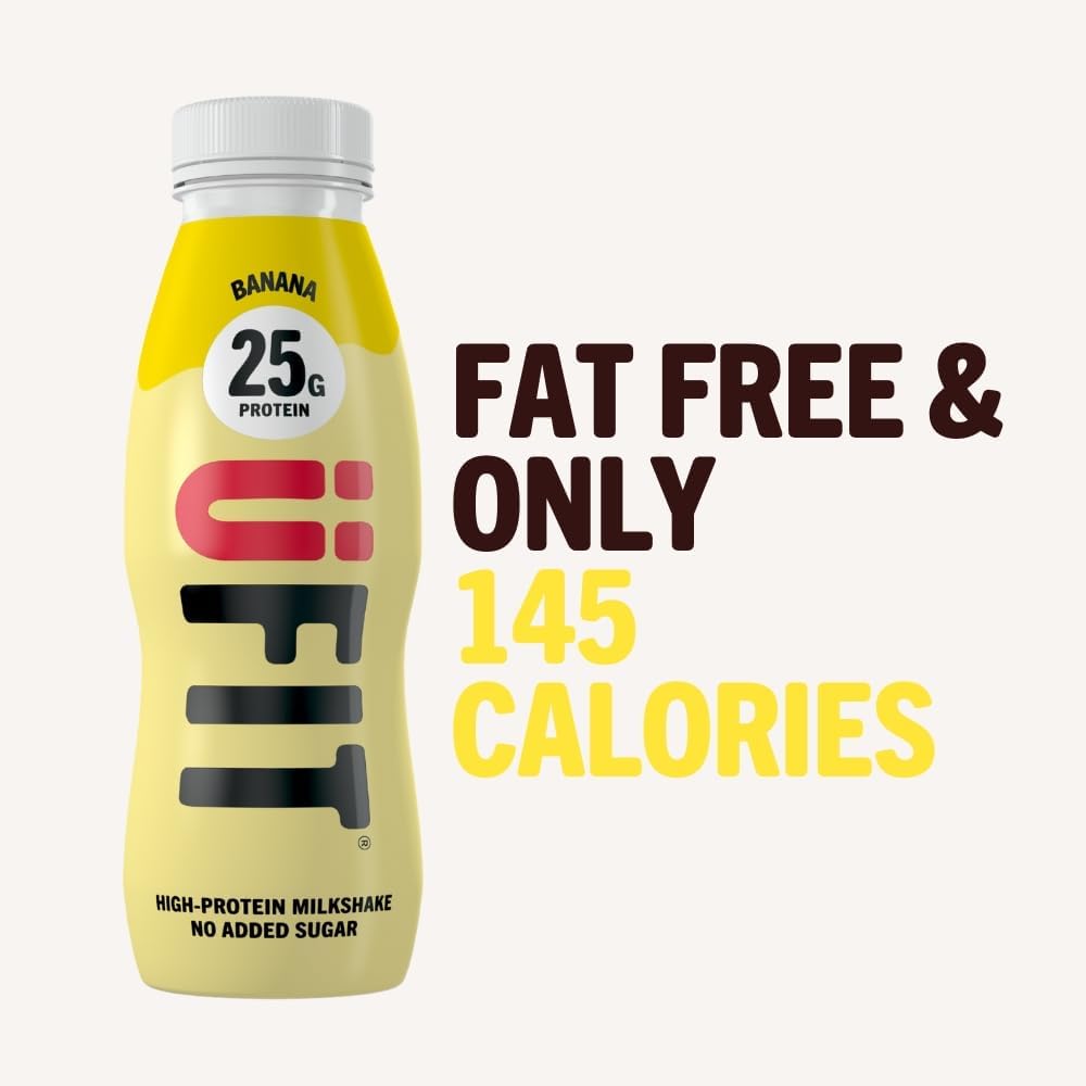 UFIT High 25g Protein Shake Banana Flavour (10x330ml)