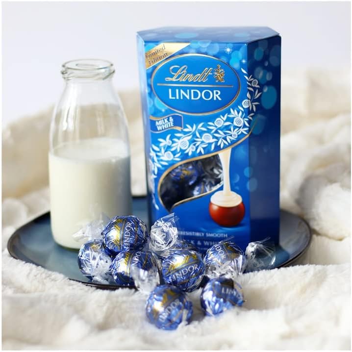 Lindt Lindor Milk and White Chocolate Truffles (2x200g)