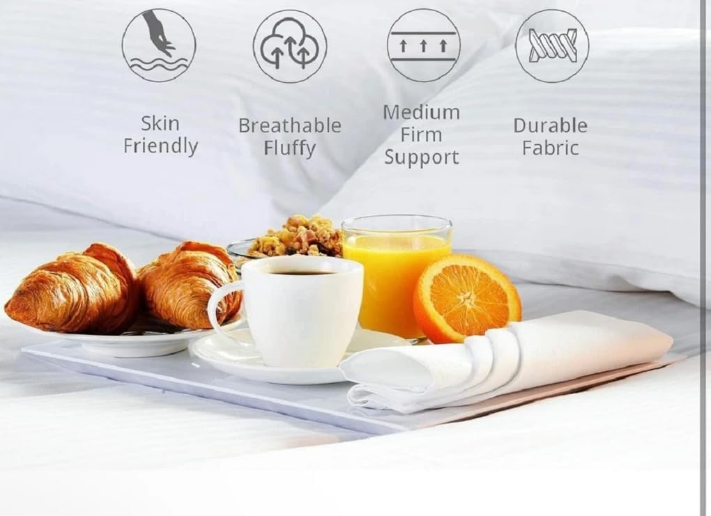 BHS Extra Filled Hotel Quality Pillows Side Sleeper Bounce Back Premium Pillows UK (Hollowfibre, 2 pillows)