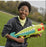 Nerf DinoSquad Armorstrike Dart Blaster, 8-Dart Rotating Drum, Drop Grip, 16 Nerf Elite Darts, Anklyosaurus Dinosaur Design