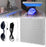 Home Tanning Lamp,Face and Body Sunlamp with Hanging Ring Hook and Blindfold,460nm Full Blue Therapy Lamp LED Skin Tanning Light with 225pcs LEDs 15W,Eye Protection Self Tanning Machine for Face,Body