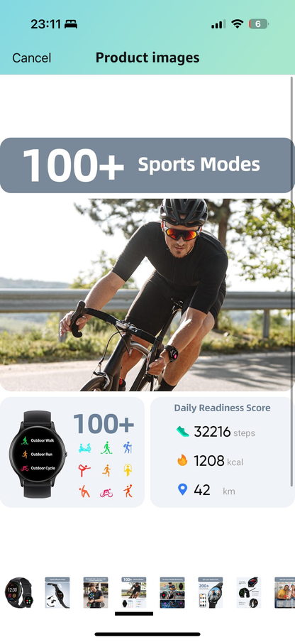 Parsonver Smart Watch Answer/Make Call, Fitness Watch for Men Women, Smartwatch IP68 Waterproof, 100+ Sport Modes, Heart Rate/Sleep Monitor, Fitness Watch for Android and iOS, Black, SPROD1