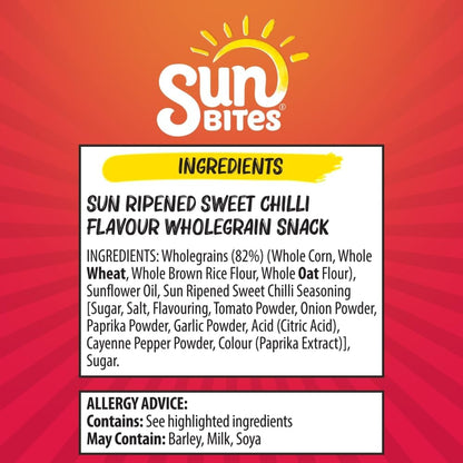 Sunbites Sun Ripened Sweet Chilli Multipack Snacks Crisps 24x25g