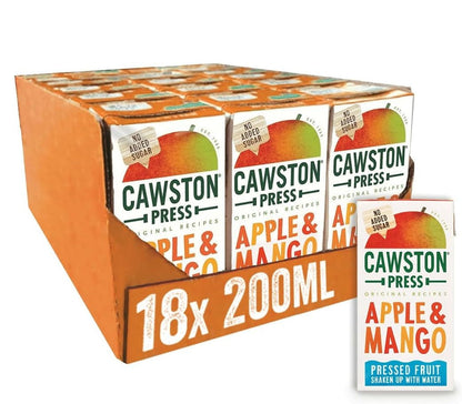 Cawston Press Apple & Mango Flavoured Water (18x200ml)