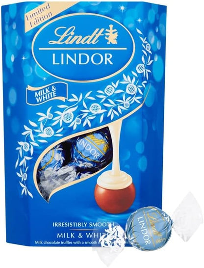 Lindt Lindor Milk and White Chocolate Truffles (2x200g)