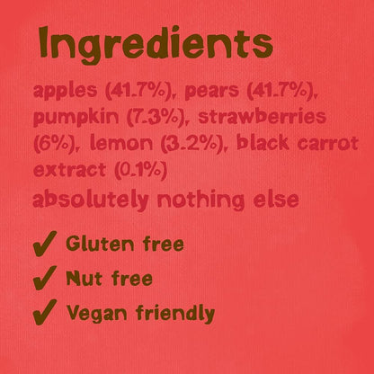 18X20g BEAR Super Sour Strawberry &amp; Apple Yoyos - Dried Fruit Rolls - Healthy - Vegan no added sugar&nbsp;  BBE 01-26 RRP £19.99 Sale price £8.99