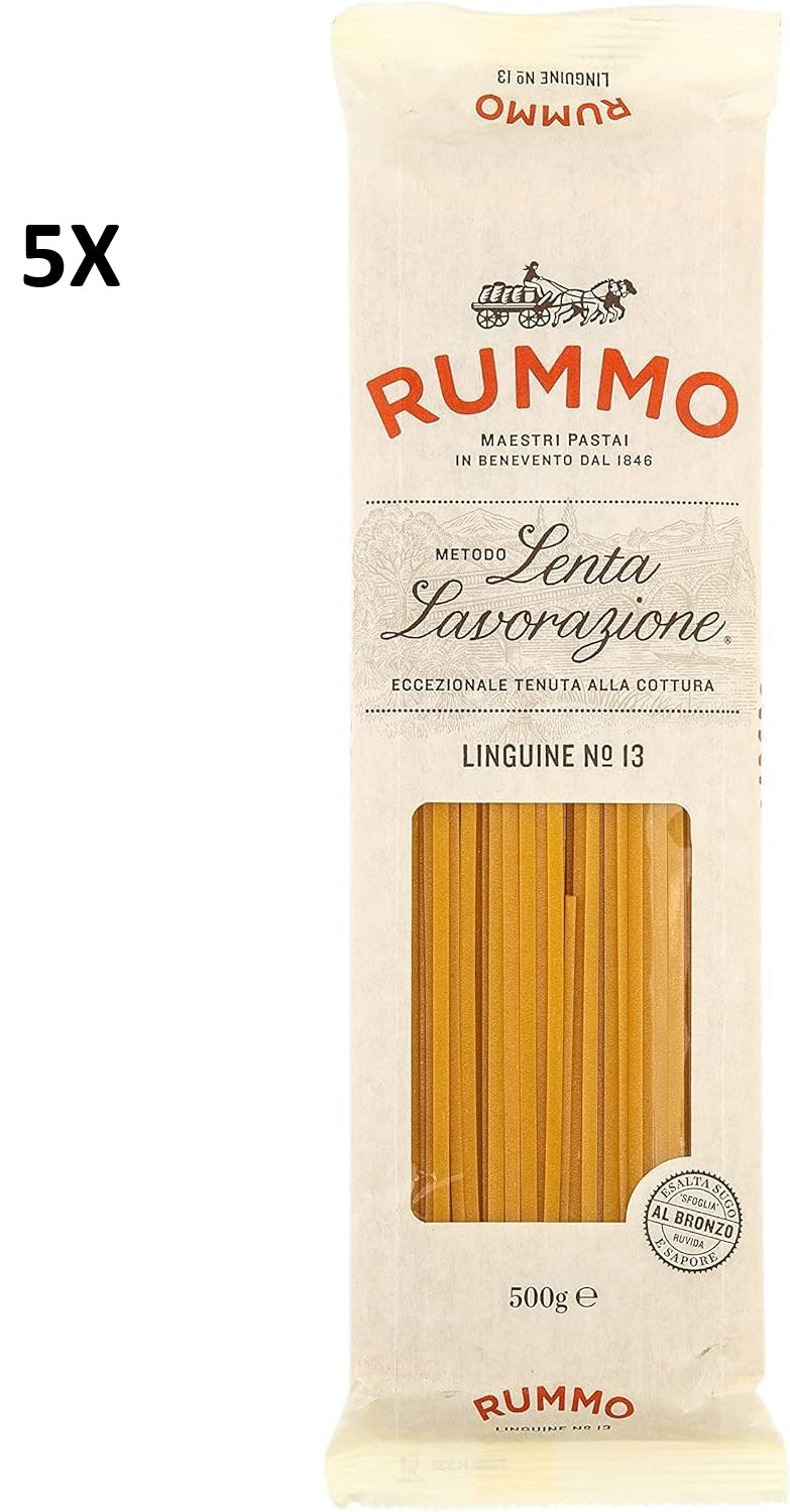 Rummo Linguine Pasta No.13 - Luxurious Italian Long Pasta (5x500g)