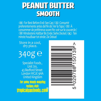 Tropical Sun Smooth Peanut Butter (3x340g)
