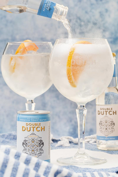 Double Dutch Variety Pack – 24 x 150ml Premium Mixers | Low Calorie, Vegan-Friendly Tonic Waters for Gin, Vodka, Tequila &amp; Cocktails | Includes Selection of World-Class Soft Drinks Flavoured Mixers  BBE 10-25 RRP £25 Sale £9.99