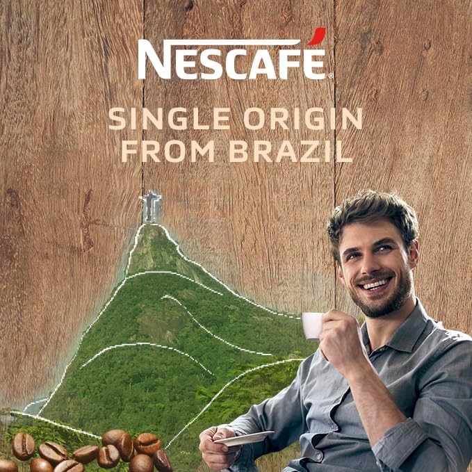 NESCAFÉ Brasile Coffee Beans | 100% Arabica | Single Origin | Fairtrade | 1kg, Packaging May Vary