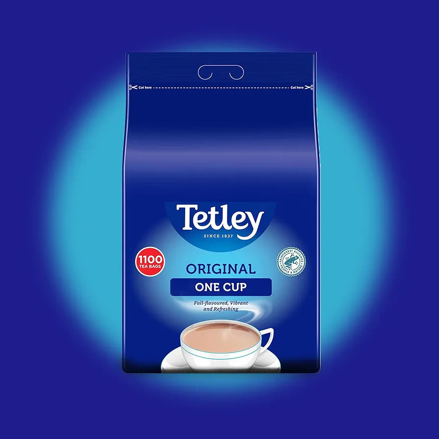 Tetley Original One Cup Black Tea Bags - 1100 Teabags Bulk Value Pack