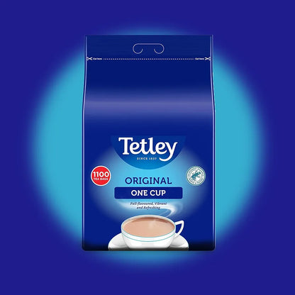 Tetley Original One Cup Black Tea Bags - 1100 Teabags Bulk Value Pack