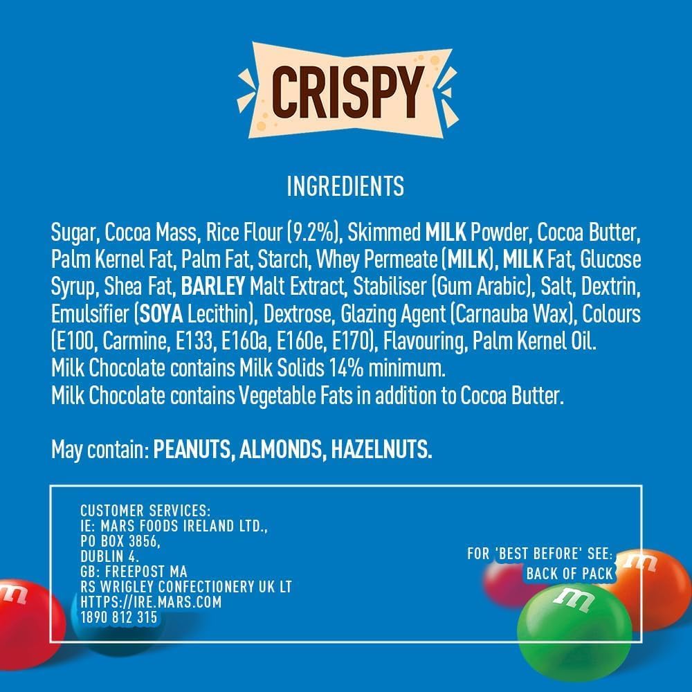 M&M'S Crispy Chocolate Party Bag (675g)