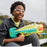 Nerf DinoSquad Armorstrike Dart Blaster, 8-Dart Rotating Drum, Drop Grip, 16 Nerf Elite Darts, Anklyosaurus Dinosaur Design