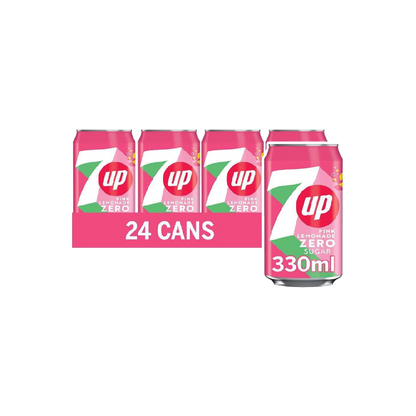 7UP Zero Pink Lemonade (24x330ml)