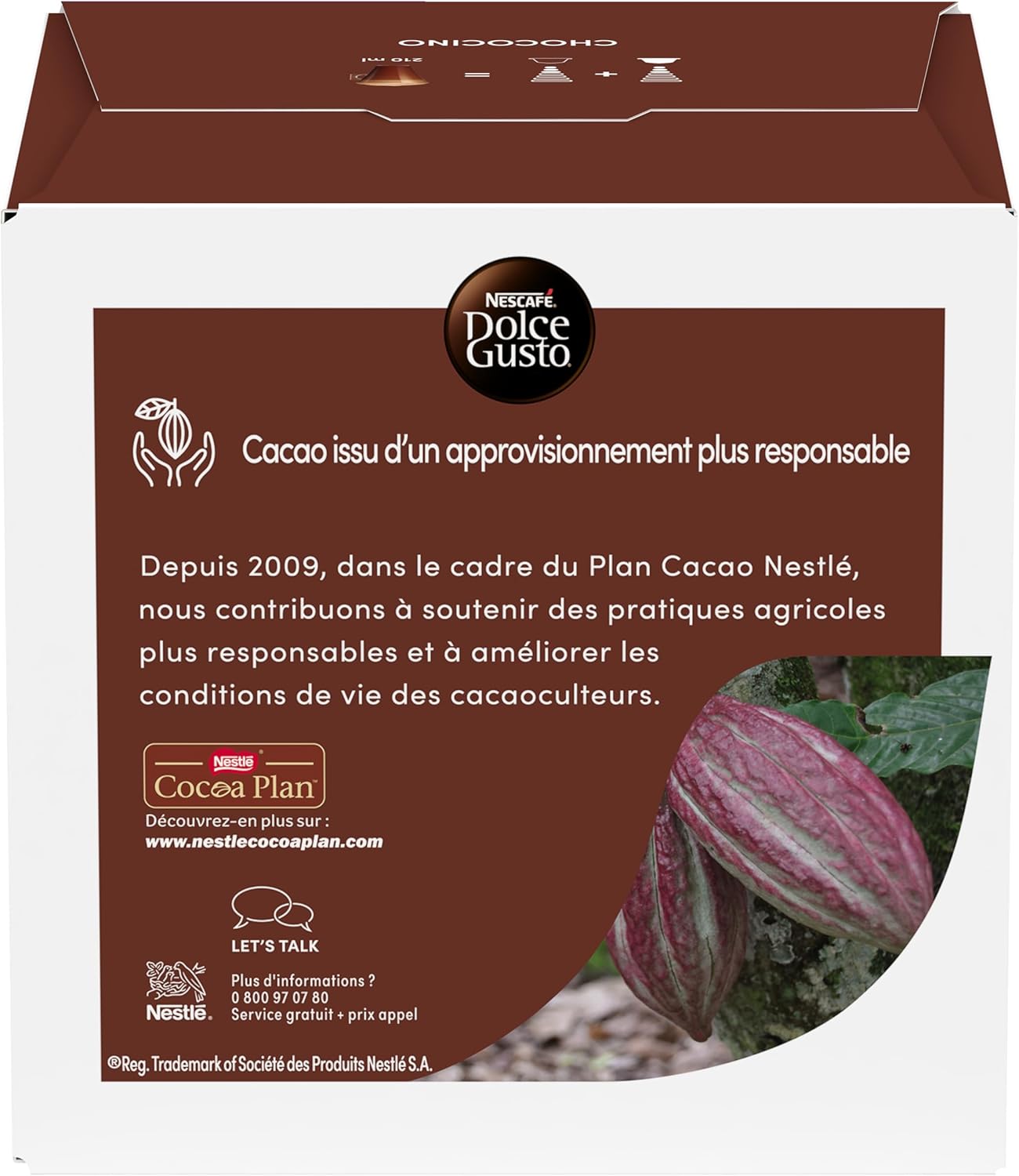NESCAFÉ DOLCE GUSTO Chococino Hot Chocolate Pods (Total 24 Servings)