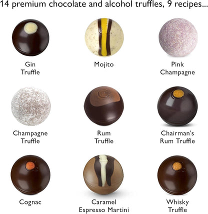 Hotel Chocolate Tipsy Truffles H-Box - 14 Of Our Finest Alcoholic Chocolates - Suitable for Vegetarians - Gifts For Birthday, Thank You, Congratulations, Anniversary  BBE 11-25 RRP £17 Sale price £4.99