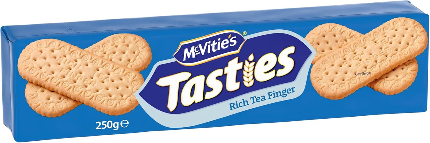 4X250g McVitie's Tasties Rich Tea Finger Biscuits  BBE 03-26 RRP £8 Sale £3.49