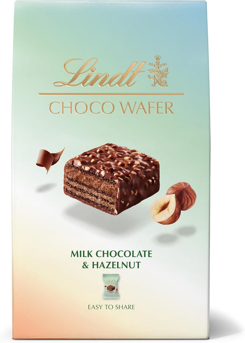 20X30g Lindt Choco Wafer Milk Chocolate  Hazelnut Treat Pack  BBE 08-25 RRP £17 Sale price £7.99