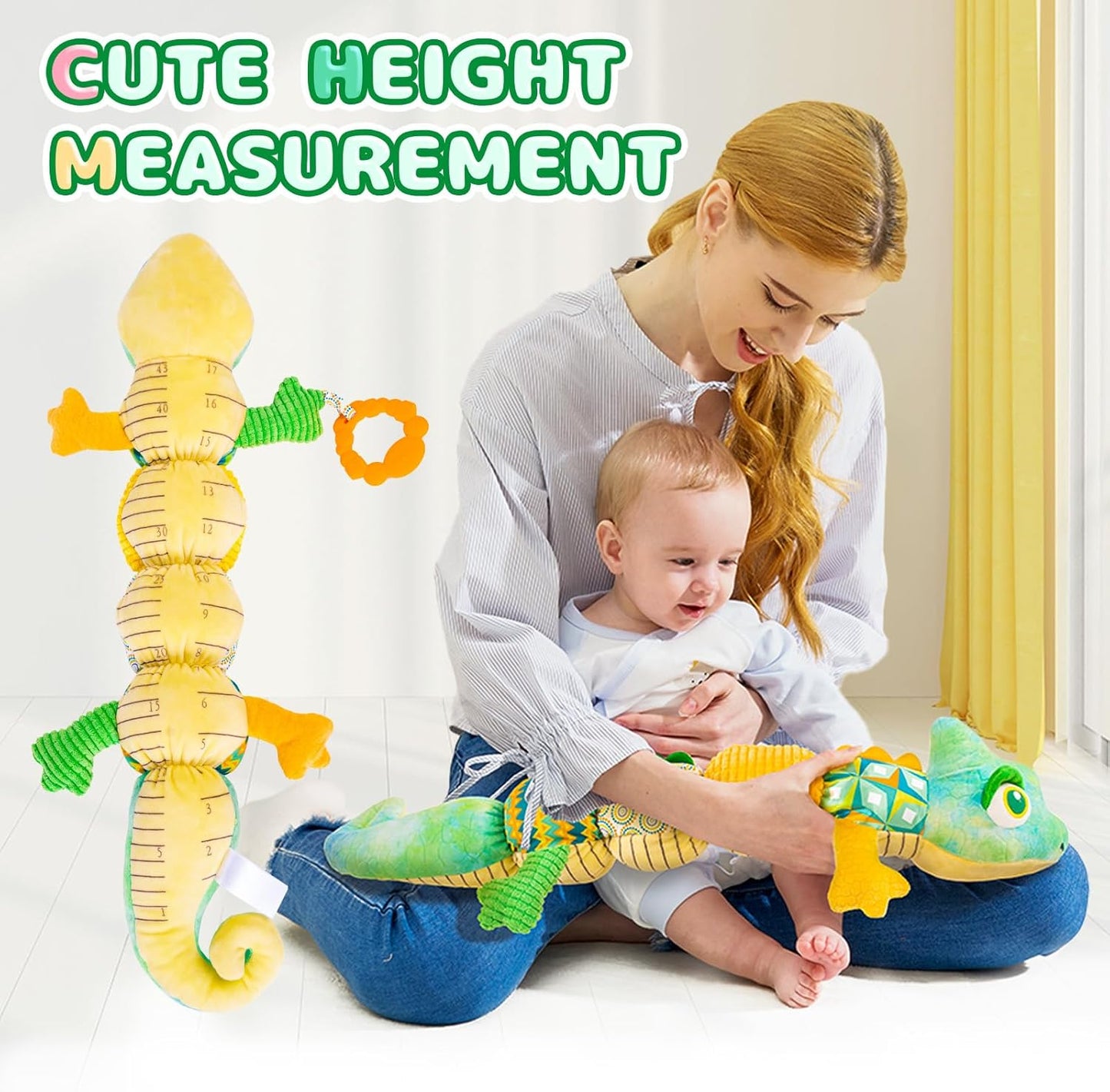 Musical Infant Sensory Toys - 0-6 Months, Multi-Sensory Crinkle, Rattle and Textures, Soft Plush Stuffed Animal Toys for Baby Girl Gifts