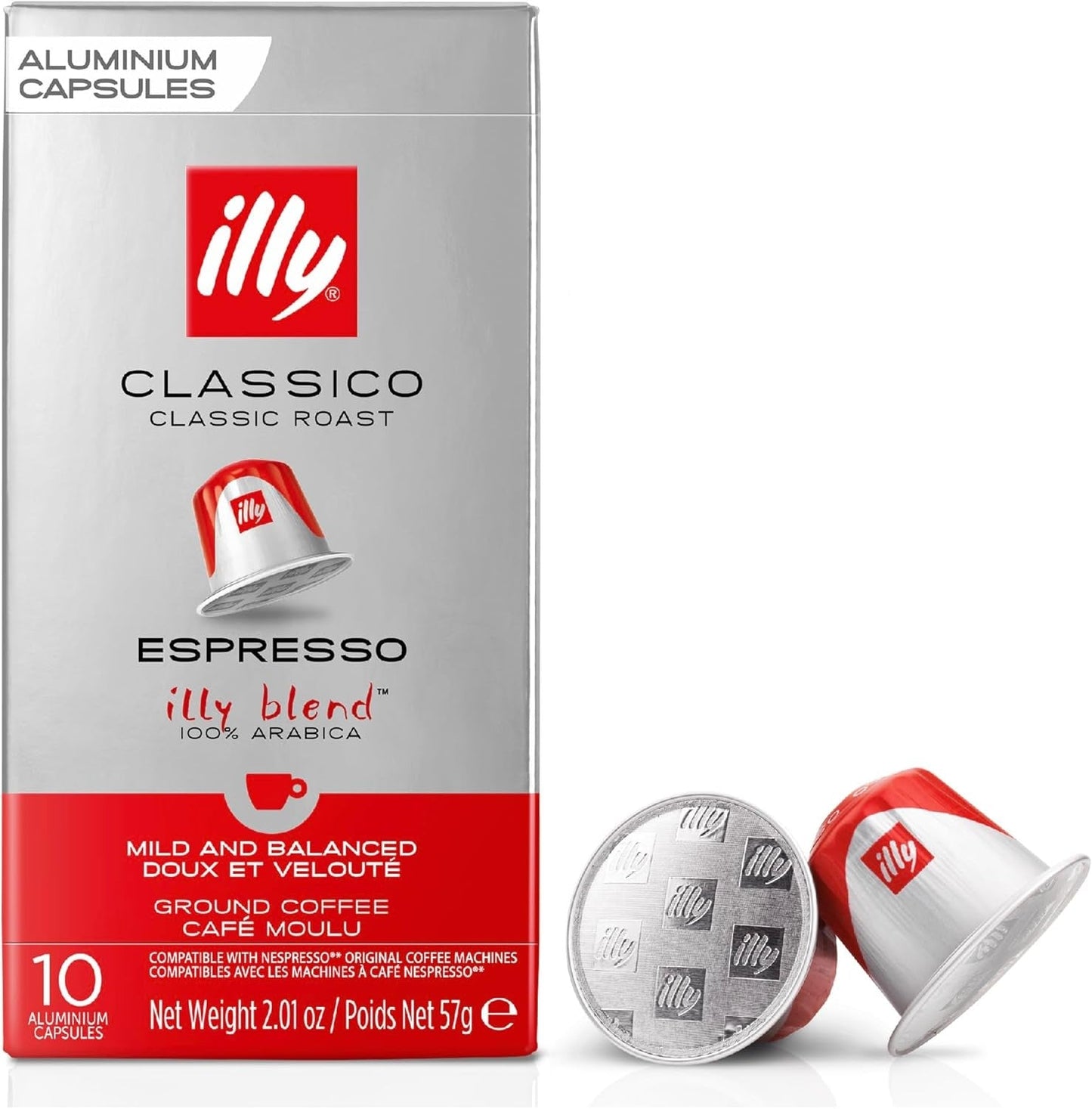 illy Coffee Classico Espresso Coffee Pods (10x10 Capsules)