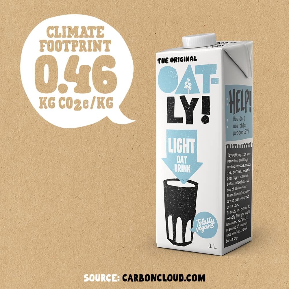 6 X 1L Oatly Light Oat Drink  BBE 13-07-25 RRP £14.99 Sale price £5.99