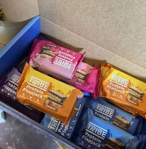 Tribe Protein Energy Flapjack Variety 12-Pack Plant Based Vegan Best Before 5/25
