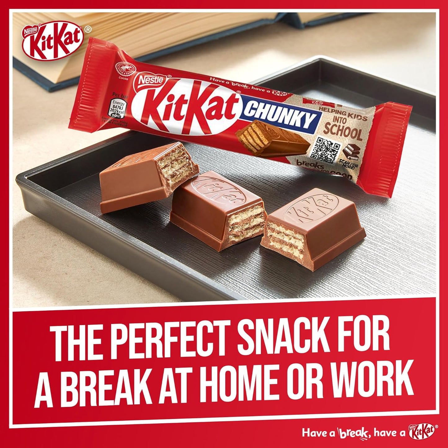 5X KitKat Chunky Milk Chocolate Bar Multipack (4X40g of pack)  BBE 11-25 RRP £15 Sale price £4.99