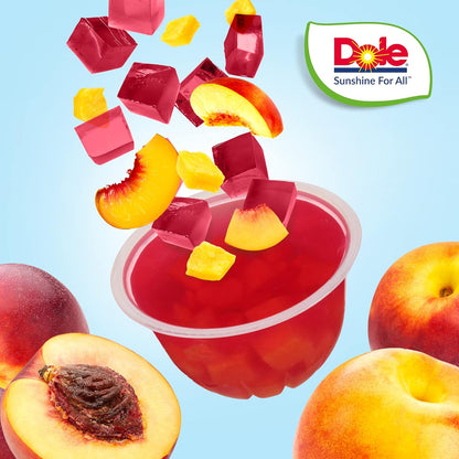 Dole Peach in Strawberry Jelly Fruit Bowls (20x123g)