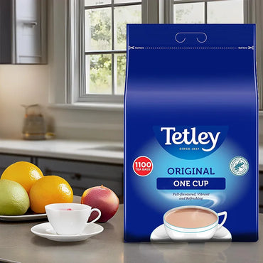 Tetley Original One Cup Black Tea Bags - 1100 Teabags Bulk Value Pack