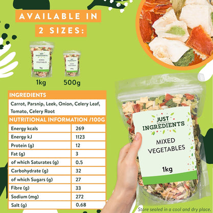 JustIngredients Essentials Mixed Vegetables (1 kg)