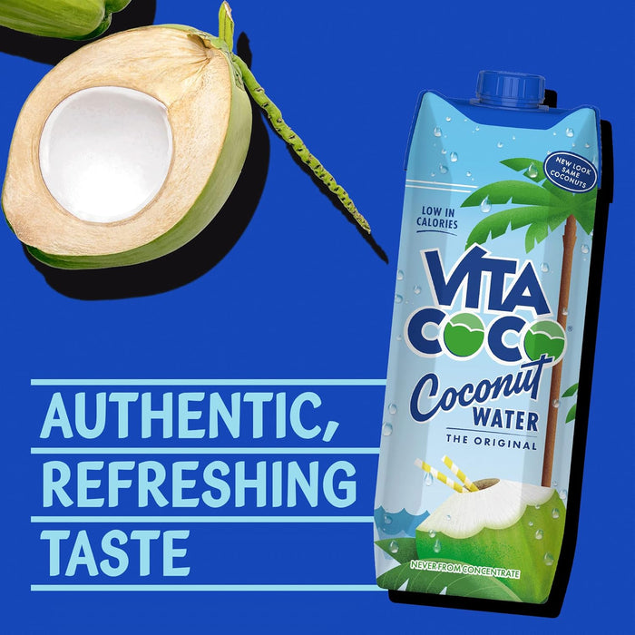 6X1L Vita Coco Original Coconut Water Multipack, Packed With Electrolytes, Gluten Free, Full Of Vitamin C, Good Source Of Potassium, Low-Calorie Electrolyte Drink, Thirst Quenching Refreshment  BBE 10-12-25 RRP £16 Sale price £9.49