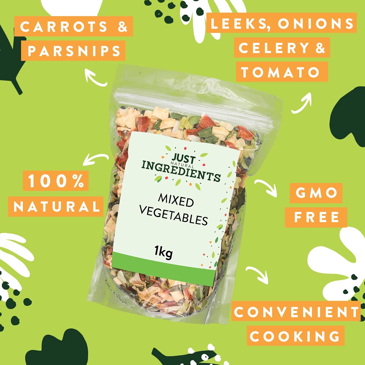 JustIngredients Essentials Mixed Vegetables (1 kg)