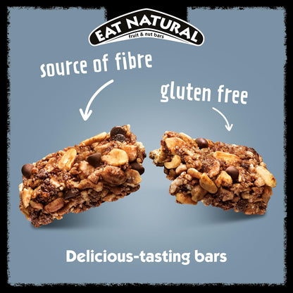 Eat Natural Protein Peanuts & Dark Chocolate Fruit & Nut Bars (12x40g)