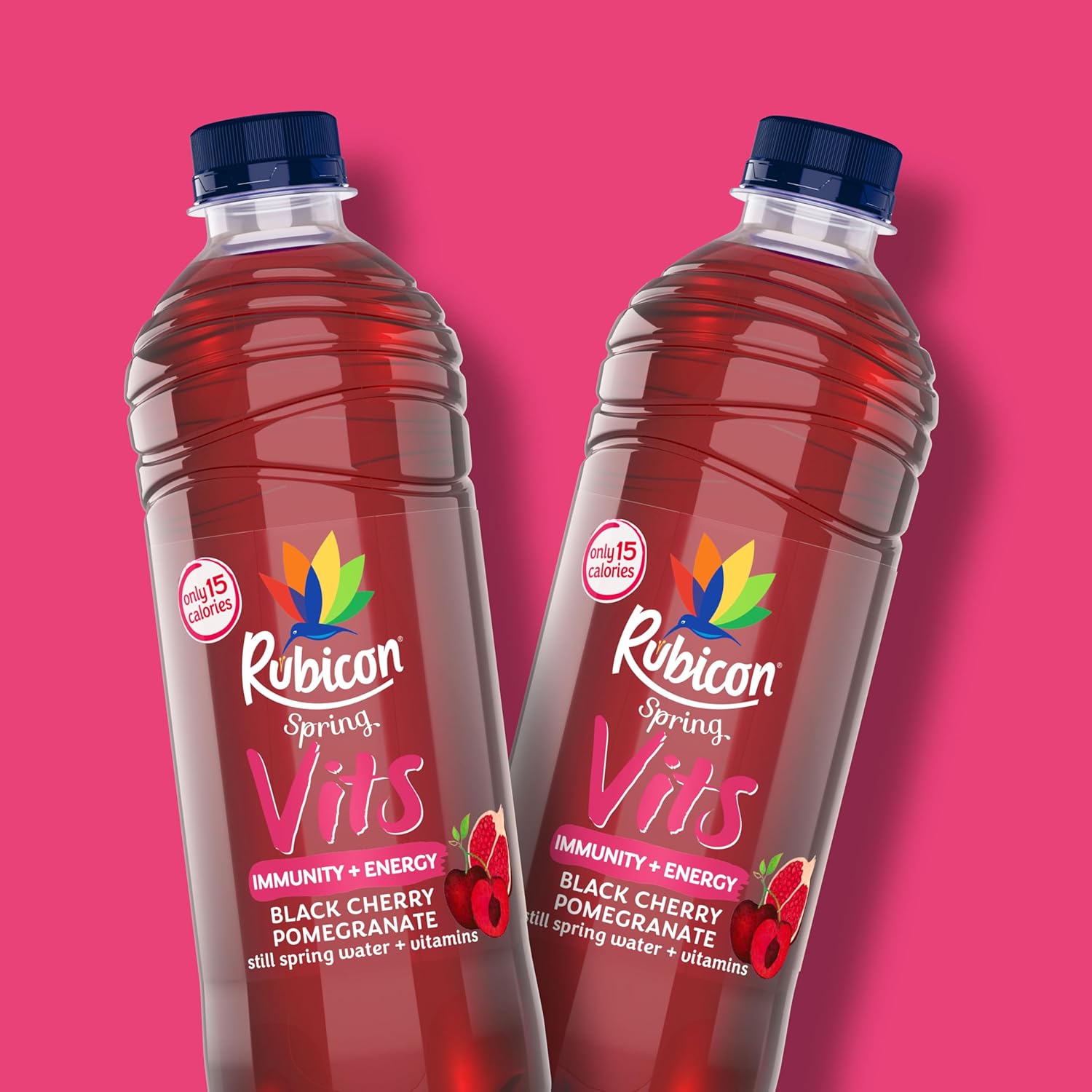 Rubicon Spring Vits Black Cherry Pomegranate Still Vitamin Water (12x500ml)