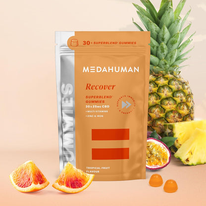MEDAHUMAN® Recover | 750mg CBD Gummies for Stress & Anxiety Relief (30 Servings)