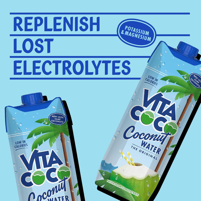 6X1L Vita Coco Original Coconut Water Multipack, Packed With Electrolytes, Gluten Free, Full Of Vitamin C, Good Source Of Potassium, Low-Calorie Electrolyte Drink, Thirst Quenching Refreshment  BBE 10-12-25 RRP £16 Sale price £9.49