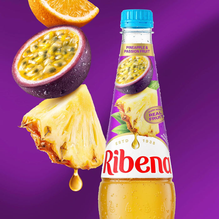 12X850ml Ribena Pineapple and Passion Fruit Juice Drink No Added Sugar BBE 01-26 RRP £25 Sale price £14.99