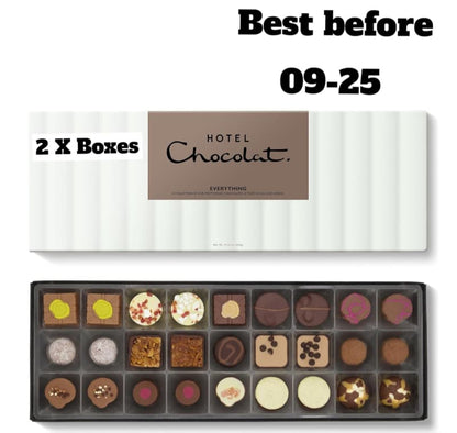 2 X Hotel Chocolat Everything Sleekster 355g - Assortment of 27 Milk BBE 09-25 RRP £49.99 Sale price £21.99