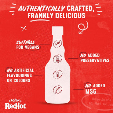 Frank's RedHot Smoked Chipotle Craft Hot Sauce 135 ML | Pack of 2 | Use as Condiment | For Veg &amp; Non-Veg Cuisine | Perfect for Steak, Hot Dogs, and Hamburgers | No Artificial Colourings or Flavourings  BBE 20-08-25 RRP £9.99 Sale price £4.99