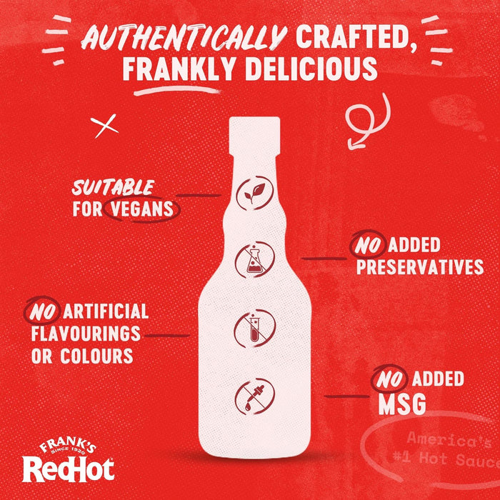 Frank's RedHot Smoked Chipotle Craft Hot Sauce 135 ML | Pack of 2 | Use as Condiment | For Veg &amp; Non-Veg Cuisine | Perfect for Steak, Hot Dogs, and Hamburgers | No Artificial Colourings or Flavourings  BBE 20-08-25 RRP £9.99 Sale price £4.99