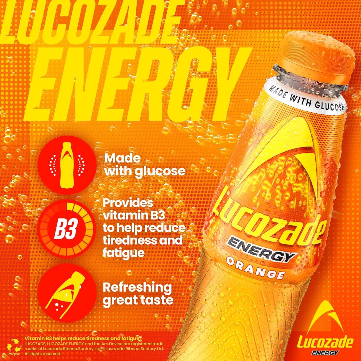 Lucozade Energy Orange (8X380ml)