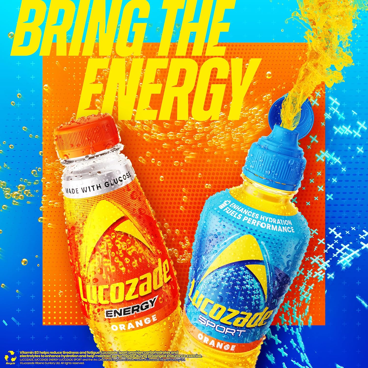 12x500ml Lucozade Sport Body Fuel - Fruit Punch  Isotonic sports drink, with Electrolytes and Vitamin B3 | Still | Bursting with Flavour  BBE 09-25 RRP £13 Sale £5.49