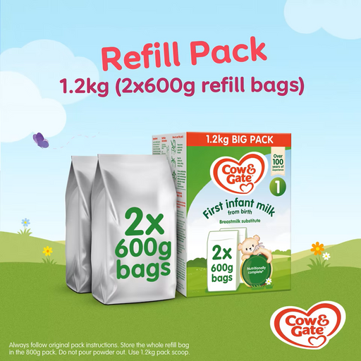 6 X 600g Cow & Gate First Infant Milk  BBE 27-03-26 rrp £45.99 sale price £25