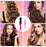 HAIOLORPRO 2PCS Curling Roll Comb, Curly Hair Brush for Curly Hair, Three Different Sizes of Styler for Bounce Curl, Hair Fluffy Curling Roll Comb