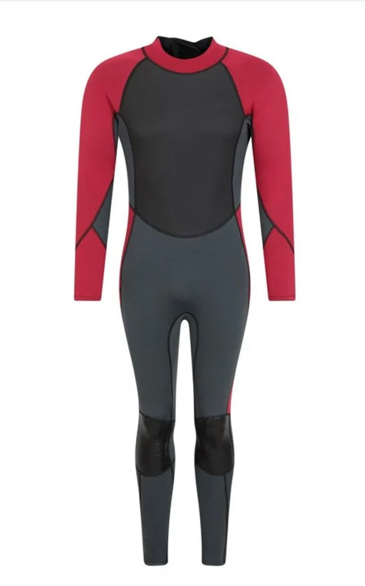 Mountain Warehouse Men’s Uk S-M 2.5mm Thickness Full Wetsuit - UPF 50+, Contour Fit, Adjustable Neck, Rubber Panel for Improved Grip - Long Sleeve Spring Summer Wet Suit for Bodyboarding & Surfing