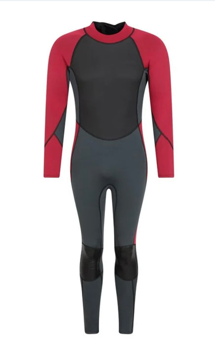 Mountain Warehouse Men’s Uk S-M 2.5mm Thickness Full Wetsuit - UPF 50+, Contour Fit, Adjustable Neck, Rubber Panel for Improved Grip - Long Sleeve Spring Summer Wet Suit for Bodyboarding & Surfing