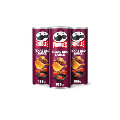 Pringles Texas BBQ Sauce Crisps (3x185g)