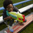 Nerf DinoSquad Armorstrike Dart Blaster, 8-Dart Rotating Drum, Drop Grip, 16 Nerf Elite Darts, Anklyosaurus Dinosaur Design